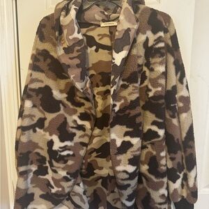 Promesa Brown and Tan Teddy Jacket